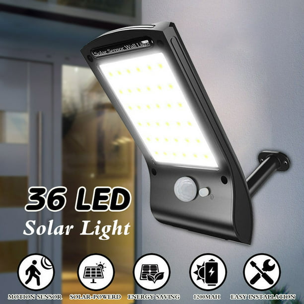 Outdoor Waterproof Light 36 LED Solar Powered Motion Sensor Garden Security Lamp